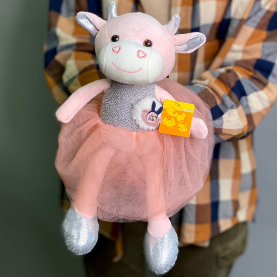 Мягкие игрушки Коровка: Розовая юбочка