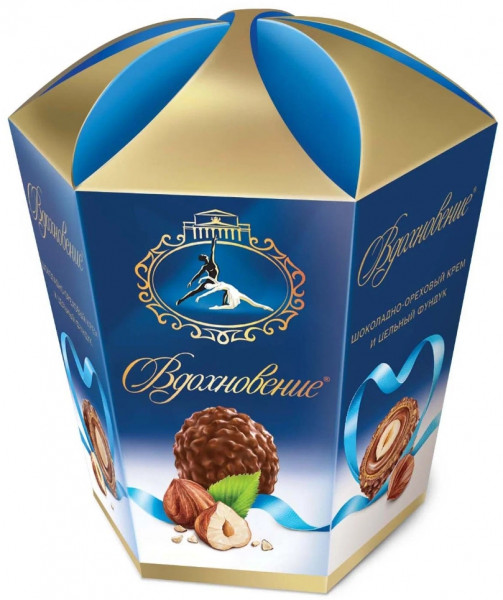 Конфеты Вдохновение с фундуком 150 гр купить с доставкой в Москве