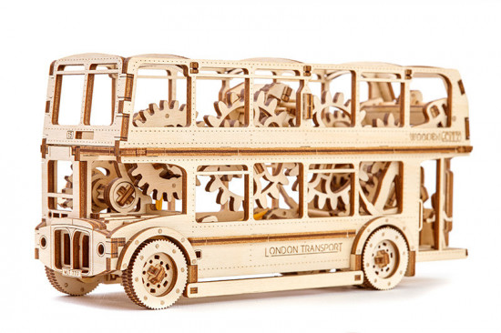 Модели для сборки 3D-пазл механический Wooden.City Лондонский автобус