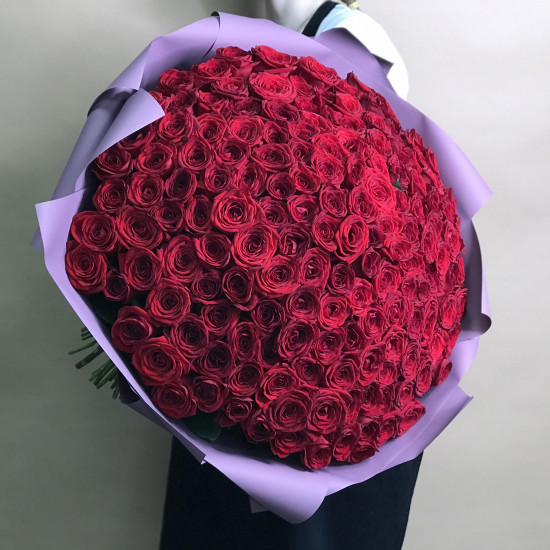 Розы Букет из 151 красной розы (70 см)