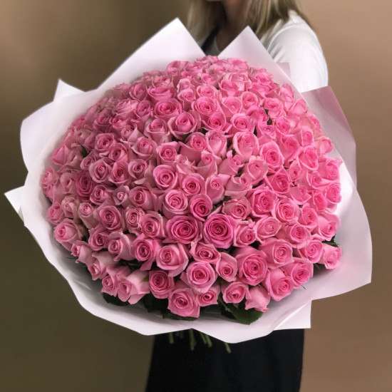 Розы Букет из 151 розовой розы (60 см)