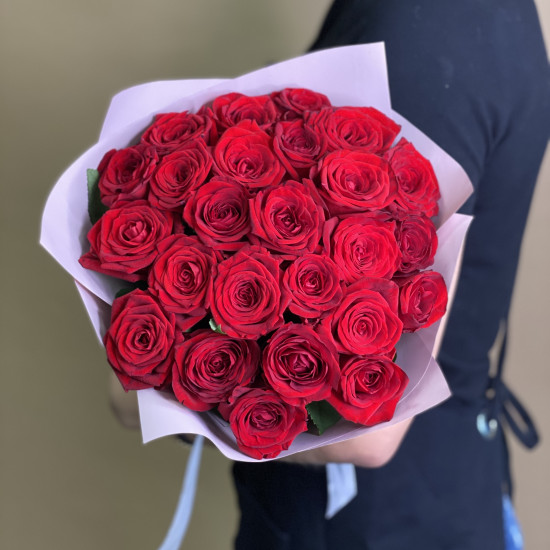 Розы Букет из 25 красных роз (50 см)