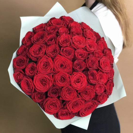 Букет из 51 розы 40 см доставка цветов в пачелме