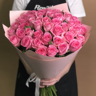 Букет из 51 розовой розы (70 см)