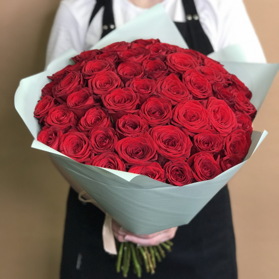 Розы Букет из 51 красной розы (50 см)