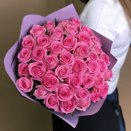 Розы Букет из 41 розовой розы (60 см)