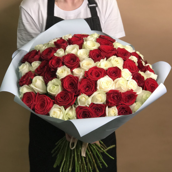 Роза 100 штук магазин цветов москва онлайн