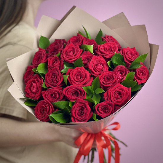 Букет цветов из 21 тюльпана