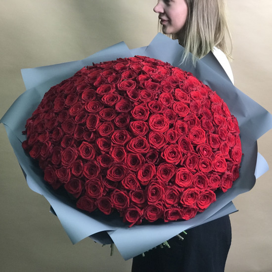 Розы Букет из 201 красной розы (60 см)