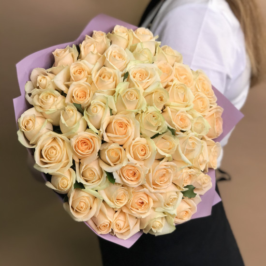 Розы Букет из 51 кремовой розы (40 см)