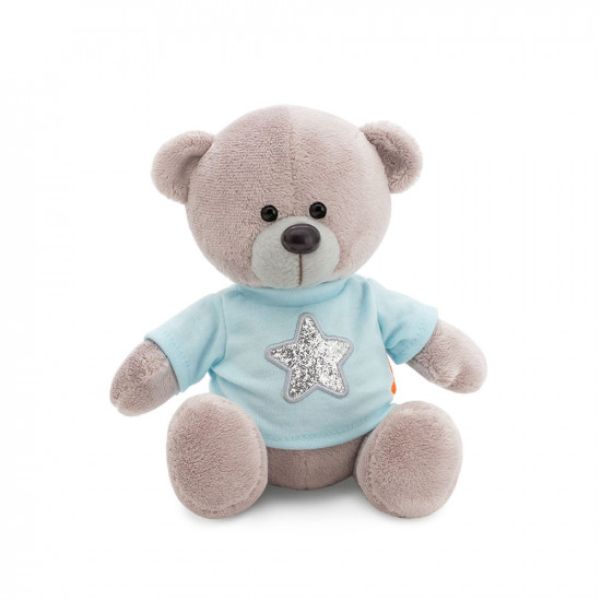 Мягкие игрушки Медведь Топтыжкин звезда (серый) 25 см