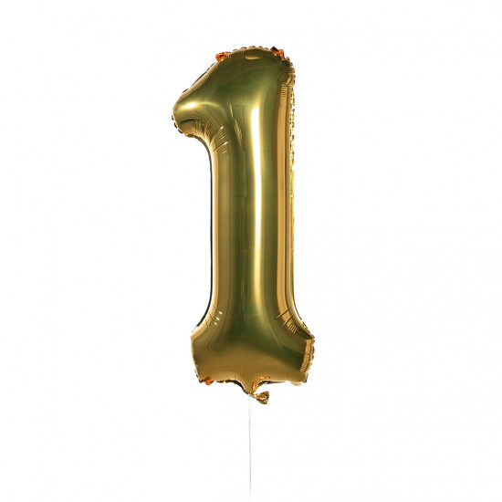 Воздушные шары Воздушные шары Цифры (золото) 1