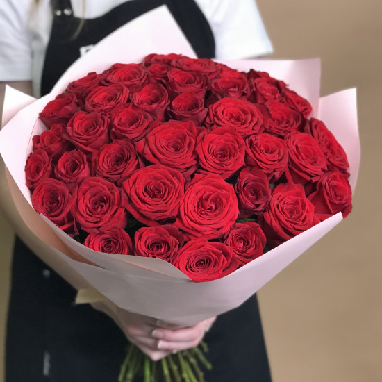 Букеты из роз Букет из 41 розы (40 см)